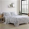 Eddie Bauer 196485 Skating Penguins Sheet Set, Blue Sky, King