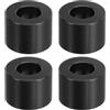 PATIKIL Distanziale Alluminio M10 4pz Distanziali Metallici Alluminio 10,5 Mm ID x 20 Mm OD x 15 Mm L Distanziatore Alluminio a Vite Rotondo per Viti 2/5 o M10 Nero