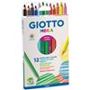 Giotto Matite colorate Giotto Mega - colori assortiti - mina 5,5 mm (conf. 12)