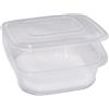 Cuki Professional Contenitori in PP - con coperchio incernierato - 21,5 x 21,5 x 6,9 cm - Cuki Professional - pack 50 pezzi - D04564