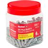 FISCHER Barattolo 120 Tasselli 8x40mm in Nylon con vite e punta trapano Fischer 00570208 [11181000]