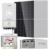 V-TAC SOLAR KIT FOTOVOLTAICO 6 KW MONOFASE JINKO INVERTER DEYE V-TAC 6KW ACCUMULO 9,6KW RACK VT-455KIT-637-6-9R-LEDKIT455J-6-9RACK-GREY