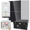 V-TAC SOLAR KIT FOTOVOLTAICO 6 KW MONOFASE JINKO INVERTER DEYE V-TAC 6KW ACCUMULO 9,6KW VT-455KIT-637-6-9-LEDKIT455J-6-9-GREY