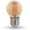 V-TAC LAMPADINA LED E27 4W FIL. AMBRA BIANCO CALDO A BULBO VT-1957-LED217100