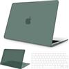 NPUOLS Custodia Protettiva Cover per MacBook Air M4 M3 M2 13,6 Pollici 2025 2024 2022 A3240 A3113 A2681, Opaco Rigide Protection Custodia e Ultra Sottile TPU UE Tastiera Cover, Verde Scuro