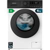 Cecotec Lavatrice Carica Frontale 6 kg Bolero DressCode 6150 Inverter A. 1000 rpm, 12 Programmi, Classe A, Motore Inverter Plus, Steam Max, Drum Clean, Avvio Ritardato, Blocco Bambini, Efficienza A