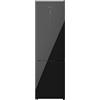 Cecotec Frigorifero Combi 2 Porte in Vetro Bolero CoolMarket Combi 356 Black Glass D. 356 L, Altezza 200 cm, Larghezza 60 cm, Basso Consumo, Sistema Multi Air Flow, Total No Frost