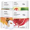 ZOZU Maschere Viso in Tessuto - Set 8 Maschere Idratanti e Purificanti al Cocco, Avocado, Papaya e Melograno - Skincare Coreana Naturale Donna Uomo - Maschera Viso Nutriente