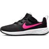 Nike Revolution 6, Scarpe de Gimnastica Unisex - Bambini e ragazzi, Nero Black Hyper Pink Foam Pink, 28 EU