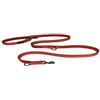 Company of Animals Guinzaglio a doppia estremità HALTI - guinzaglio da addestramento con imbottitura in neoprene, tessuto catarifrangente 3M e lunghezza regolabile. Ideale per cani piccoli e medi (taglia S, rosso)