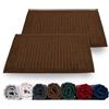 Rinsl Set di tappetini da bagno, in spugna di cotone, 700 g/m², ad asciugatura rapida, lavabile in lavatrice, marrone scuro (marrone, 50 x 70 cm, confezione da 2 pezzi)