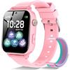 CATGIFF 4G Smartwatch Bambini - Orologio Telefono per Ragazzi e Ragazze con GPS WiFi Videochiamata SOS Chat VocaleGiochi Contapassi Modo Classe, Kids Smart Watch Intelligente per Bimbi 4-12 Anni Regalo, Rosa