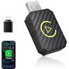 Weinsamkeit Adattatore CarPlay Wireless, Mini Stick per Convertire CarPlay Cablato in Wireless, Compatibile con Auto Dotate di CarPlay e iOS 10+, USB C/A, Plug and Play, Stabile