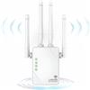 ANDHOT Ripetitore WiFi, 1200Mps dual band 5GHz e 2.4GHz WiFi extender, modalità ripetitore/router/AP, amplificatore di segnale Wi-Fi con 4 potenti antenne, 2 porte LAN,adatto per uso domestico/ufficio