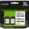 Neiber ATOPINK Cartucce 302XL Nero Compatibile con Cartuccia HP 302 Nero, 302 XL Compatibile con HP Envy 4520 4525 4527 OfficeJet 3833 3830 5220 5232 3835 5230 DeskJet 3639 3636 2130 3634 (2 Pack)