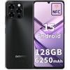 DOOGEE Note 58 Android 15 Smartphone, 32GB+128GB/2TB, 6.75'' HD+ 90Hz, 6250mAh, Octa-Core, 16MP+8MP, 4G Dual SIM Telefono Cellulare, Face ID, NFC/GPS/OTG