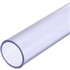 QUARKZMAN Tubo Rigido, Ttubo Trasparente PVC 43mm ID 50mm OD 14" Ad Alta Resistenza per Tubi Acqua, Acquario, Vasca per Pesci, Serra Giardino, Blu Chiaro