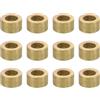 PATIKIL Distanziali in Ottone M6, 12pz Distanziali Metallici in Ottone 6mm ID x 10mm OD x 6mm L, Distanziali a Vite per Bulloni 1/4 Pollice o M6