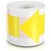 PATIKIL Freccia Direzione Cartello, 3"x6" Freccia Pavimento Adesivi Nastro, 200 Pz Freccia Adesiva Pavimento Indicatore Adesivo Freccia Direzionale Decalcomania, Giallo