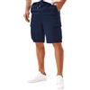 Yageshark Pantaloncini cargo da uomo, estivi, in cotone, per il tempo libero, con 6 tasche, Blu marino, M