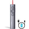 NORWII N95 Puntatore Luce Verde, raggio di controllo lungo 100m, progettato per grandi occasioni, presentatore wireless ricaricabile USB PowerPoint PPT Clicker per Tablet, laptop, computer