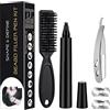 CMJBUHR Kit Penna per Barba Matita per Barba e Pennello Matita Nera Cura della barba Includere Rasoio Capelli Uomo Kit per Riempire la barba Beard Filling Pen Resistente al Sudore e all'acqua
