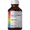 Horbäach Multivitaminico e Minerali Liquido - 480 ml - 20 Nutrienti Essenziali | Vegano - Vitamina A, D, C, B6, B12 Acido Folico e Altro - Multivitamine Complex Liquid - di Horbaach