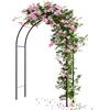 BAKAJI Arco da Giardino Supporto per Rose Piante Rampicanti in Metallo Altezza 240 cm