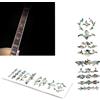 RuiJOTWAT Adesivo per intarsi di chitarra, marcatore per tastiera, decalcomanie per chitarra elettrica, acustica, classica, basso, ukulele, accessori