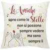 Zalingo Regalo Amica Federe Cuscini Decorative per Cuscini, 45 x 45 cm, Divertenti Regalo Migliore Amica Compleanno Regalo Per Amica Regalo Amica Speciale Divertente Regali Amica Natale Amicizia Regali