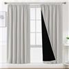 BellaHills 100% Tende Oscuranti per Interni 2 Pezzi 140L x 240A cm, Termiche Isolanti, Anti-Rumore, Ideali per Camera da Letto e Soggiorno Tende Cameretta Bambini, Pietra Pomice
