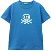United Colors of Benetton T-Shirt 3I1XG10EH, Blu, 2 Anni Bambino