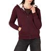 Amazon Essentials Giacca con Cappuccio a Cerniera Intera in Pile Foderata in Sherpa (Taglie Forti Disponibili) Donna, Bordeaux, L