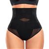 Yuson Girl Perizoma Donna Guaina Pancia Piatta Contenitiva Modellante Perizomi Intimo Vita Alta Modellante Thong Shapewear Invisibile Slip Contenitivo Elastico Snellenti Mutande(Nero, XL)