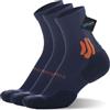 BRISIRA Coolmax Bamboo 3 Paia Calzini Running Uomo Donna, Calze Sportive Compressione, Traspiranti Imbottita Anti-Vesciche Estivi Assorbimento Umidità, Trekking Sport Corsa, Taglia 35-51