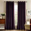 Deconovo Tende Oscuranti Termiche in Velluto Moderne per Interni con Occhielli，2 Pannelli Eleganti Isolanti per Finestre di Camera da Letto，Salotto e Soggiorno 140x280 CM，Rosso Porpora Intenso