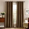 Deconovo Tende Oscuranti Termiche in Velluto Moderne per Interni con Occhielli，2 Pannelli Eleganti Isolanti per Finestre di Camera da Letto，Salotto e Soggiorno 140x280 CM，Kaki Scuro