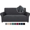 Ystyle Copridivano 2 Posti Con Braccioli - Elasticizzato Copri Divano Antigraffio Gatto, Fodere Copridivani Antiscivolo Antimacchia Lavabile, Copripoltrona Bottom Con Elastica, Grigio