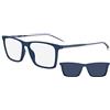 HUGO BOSS BOSS Occhiali da Sole 1151/CS MATTE BLUE/BLUE CLIPON 56/16/145 uomo