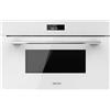 Cecotec Forno Microonde Integrato con GrillBolero Hexa MW704500 Glass White. 1450 W, capacità 34 litri, funzione microonde, modalità grill, scongelamento, cottura veloce, timer elettronico