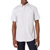 Amazon Essentials Camicia con Taschino in Tessuto Oxford Elasticizzato a Maniche Corte vestibilità Standard Uomo, Grigio Chiaro, M
