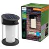 Philips Juda Lampada solare da parete, per esterni, UltraEfficient, lampadina solare sostituibile, sensore di movimento, 4000K, Nero