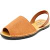 Avarca Menorquina - Sandali da donna in pelle, modello 3D, in vera pelle, Beige 3D, 40 EU