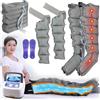Miuxe Air Power Pressoterapia Linfodrenaggio Total Body | Pressoterapia Massaggiatore Gambe E Pancia Addome, 6-Camere Macchinario Pressoterapia Per Casa, 10-30 Minutes Timing