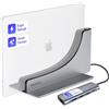 Ascrono Pacchetto docking station verticale per MacBook, perfetto per MacBook Air 13 (M2 2022) con adattatore monitor HDMI 4K - Goditi 2 porte Thunderbolt-4 USB-C per collegare senza problemi doppi