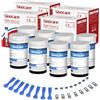 Sinocare Strisce Reattive di Glucosio nel Sangue Precisa Anti-Interferenza Solo per Safe-Accu2 Contiene 200 Strisce e 200 Lancette, Solo per il Glucometro Safe-Accu2