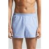 Intimissimi Boxer In Tela A Fantasia Azzurro