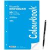 Gicaprice 50 Fogli Ricambi A4 Rinforzati con banda laterale antistrappo, 90 grammi + OMAGGIO PENNA TOUCH GICAPRICE (5mm)