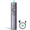 NORWII N95 Puntatore Luce Verde, raggio di controllo lungo 100m, progettato per grandi occasioni, presentatore wireless ricaricabile USB PowerPoint PPT Clicker per Tablet, laptop, computer