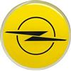 4R Quattroerre.it Stemma Adesivo 3D Compatibile con Opel, Prodotto con Licenza (Giallo, 58 mm)